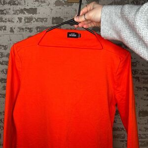 Saturday Kate spade | women square neck bright orange dress